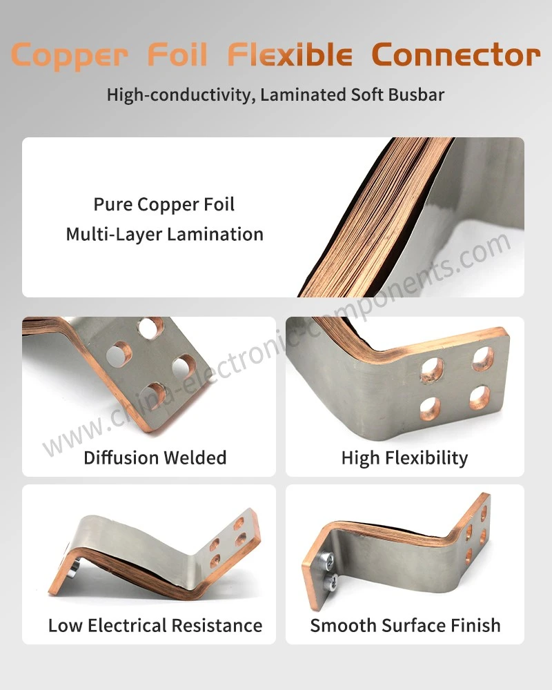 Multilayer Copper Foils Flexible BusBars for High-conductivity, Laminated Soft Busbar Multilayer Copper Foils Flexible BusBars for High-conductivity, Laminated Soft Busbar